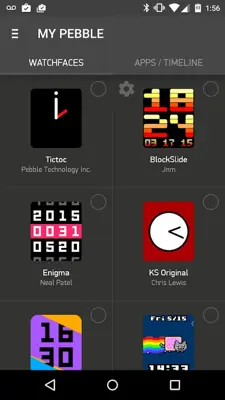 Pebble Time android App screenshot 2