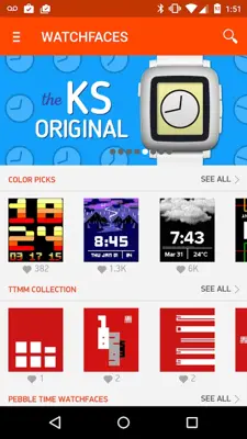Pebble Time android App screenshot 5